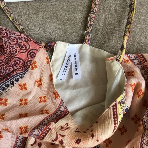 Live for True Short Bohemian Hippie  Romper 100% Viscose Sz M - Picture 6 of 6